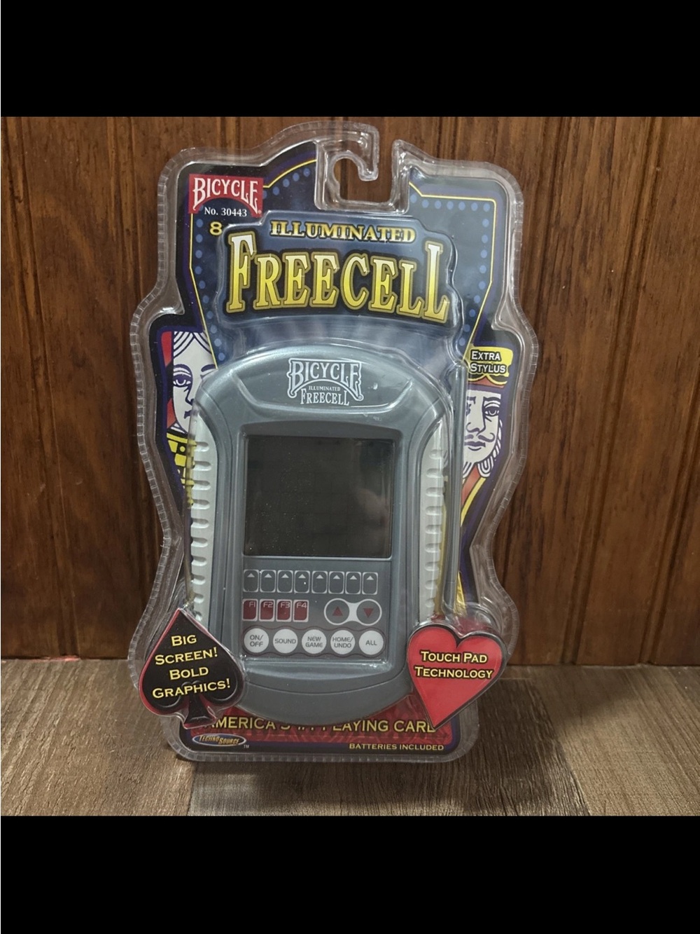 Bicycle Illuminated Freecell Handheld Game - Gray